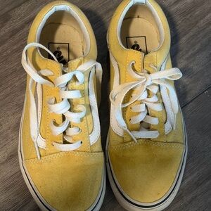 Vans Yellow and White Casual Sneakers